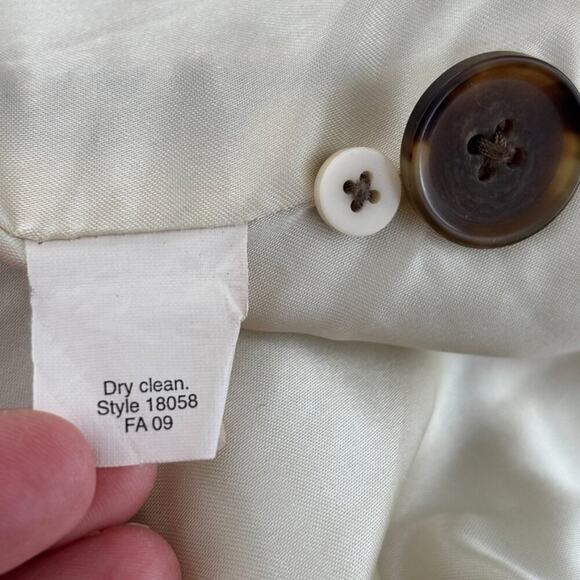 J.CREW 60s Inspired Wool Blend Double Breasted Tweed Swing Coat SZ 8 - Picture 10 of 12